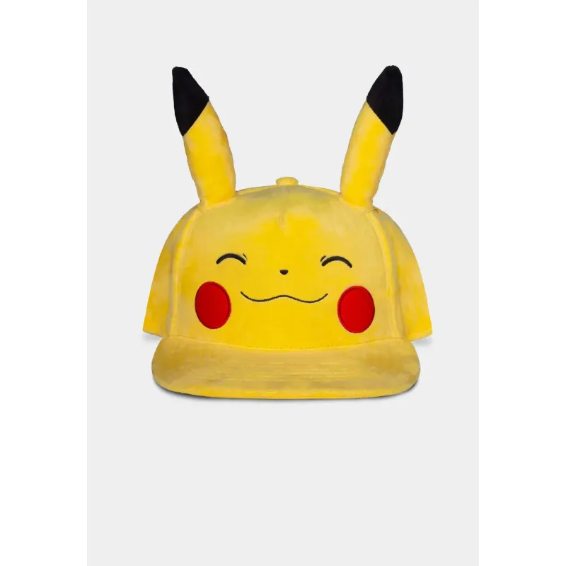 Pokémon Smiling Pikachu Snapback Cap - Difuzed