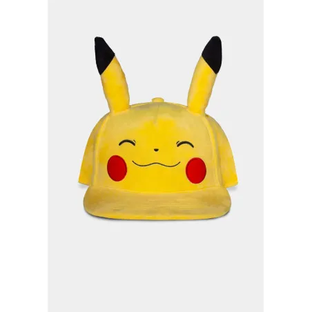 Pokémon Smiling Pikachu Snapback Cap - Difuzed