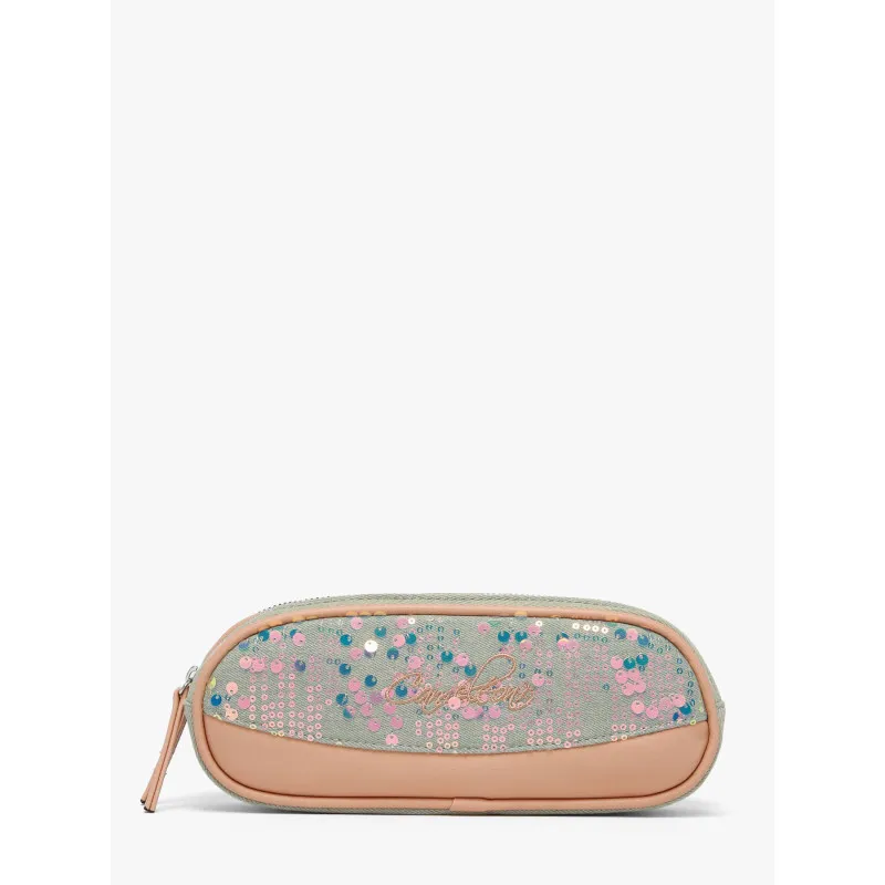 Cameleon Vintage Fantasy Holographic Denim 2-Compartment Pencil Case | Cameleon