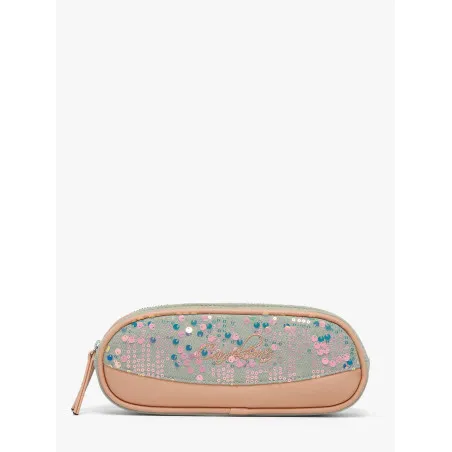 Cameleon Vintage Fantasy Holographic Denim 2-Compartment Pencil Case | Cameleon