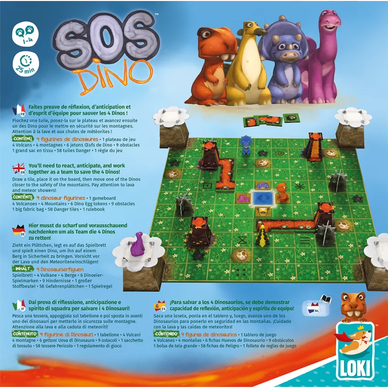 SOS Dino - Jeu coopératif enfant dès 7 ans | Loki