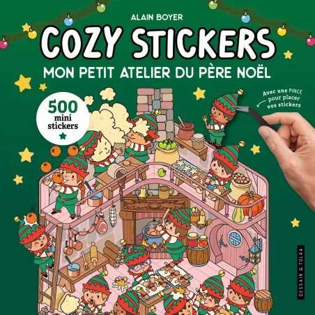 Cozy Stickers - Mon petit atelier du Père Noël - 500 mini stickers - Larousse