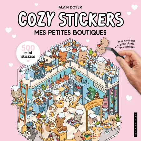 Cozy Stickers - Mes petites boutiques - 500 mini stickers - Larousse (French)
