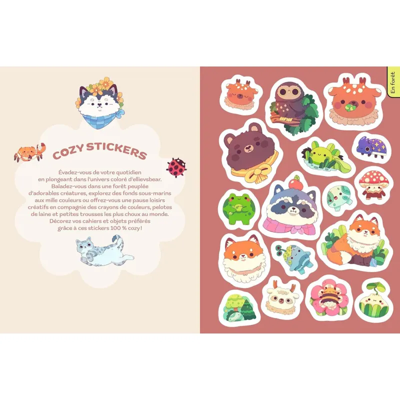Cozy Stickers - Plus de 700 stickers par ellievsbear ! - Hachette Heroes