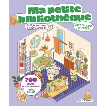 Ma petite librairie - Cute 'n' cosy stickers - Marabout (French)