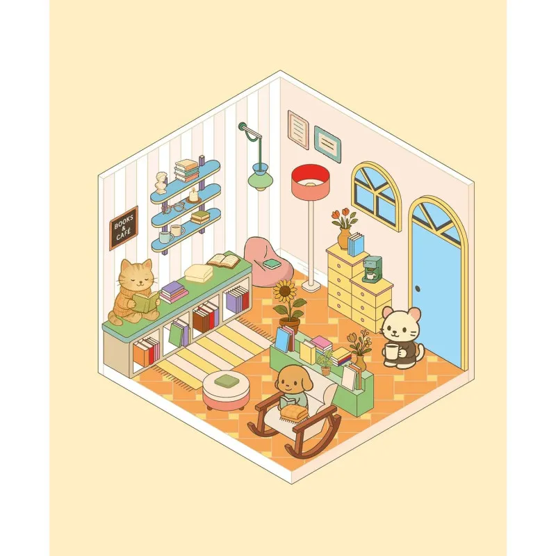 Ma petite librairie - Cute 'n' cosy stickers - Marabout (French)