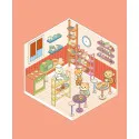 Mon petit restaurant - Cute 'n' cosy stickers - Marabout (French)