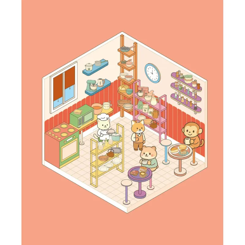 Mon petit restaurant - Cute 'n' cosy stickers - Marabout (French)