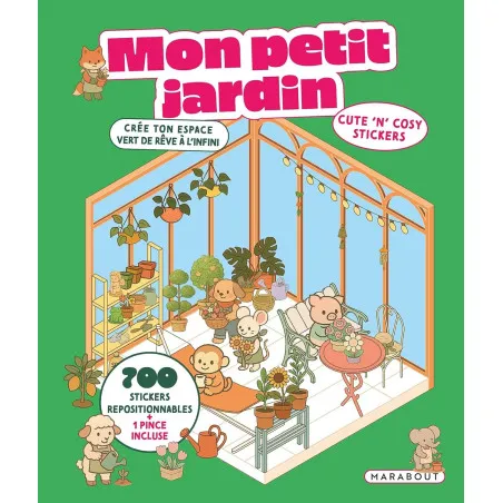 Mon petit jardin - Cute 'n' cosy stickers - Marabout (French)