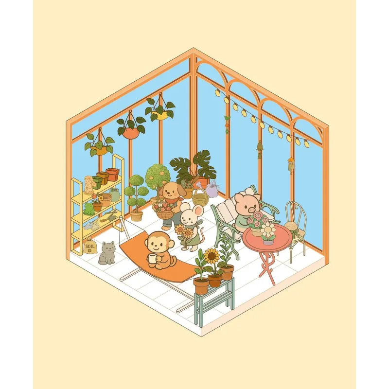 Mon petit jardin - Cute 'n' cosy stickers - Marabout (French)
