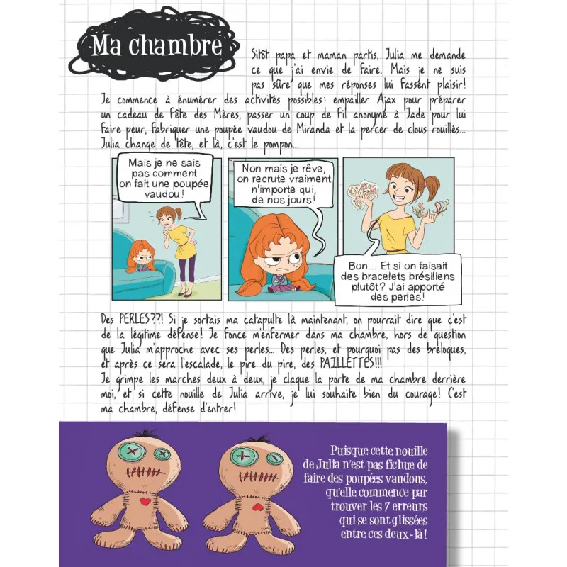 Extra Mortelle Adèle - Volume 1 - Une nuit chez ma baby-sittrice - Bayard Jeunesse (French)