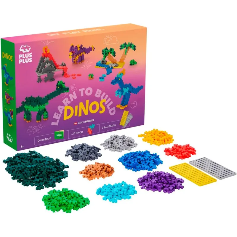 Plus-Plus - Kit découverte Dinosaures - 600 Pcs