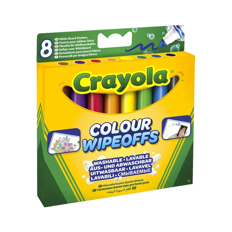 Crayola - Marqueurs tableau blanc - 8 pièces