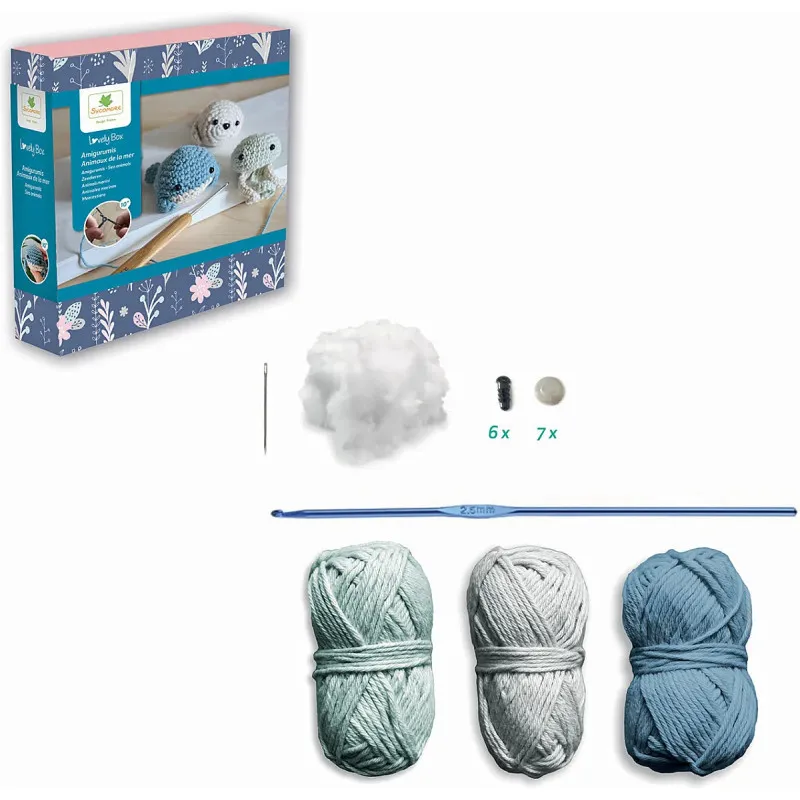 Lovely Box S - Amigurumi Sea Animals - Sycomore