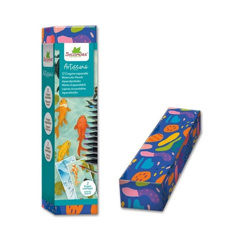 Artissimo - 10 watercolour pencils + 2 cards - Sycomore