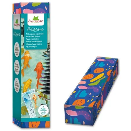Artissimo - 10 watercolour pencils + 2 cards - Sycomore