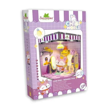 Chibi World Fox - DIY Illuminated Mini-scene Sycomore - ages 8+