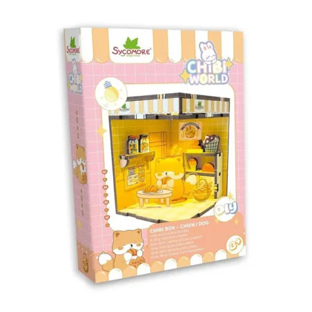Chibi World Dog - DIY Illuminated Mini-scene Sycomore - ages 8+
