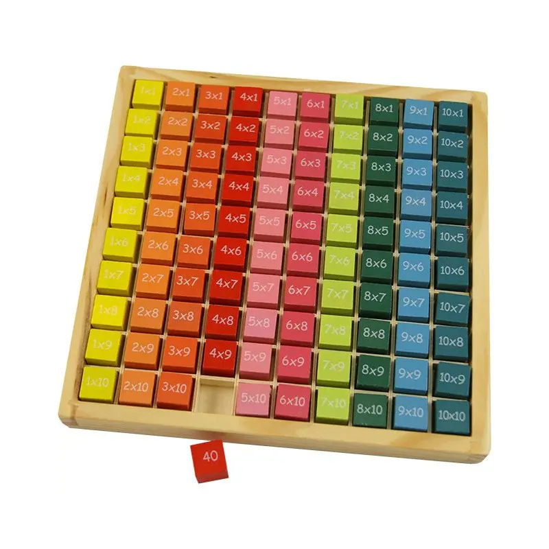Jeu de calcul en bois - Tables de multiplication - dès 3 ans