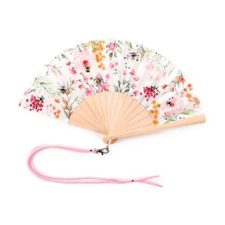 Orange Foldable Fan Nectar Meadows | Puckator