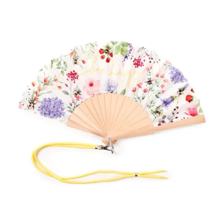 Blue Foldable Fan Nectar Meadows | Puckator