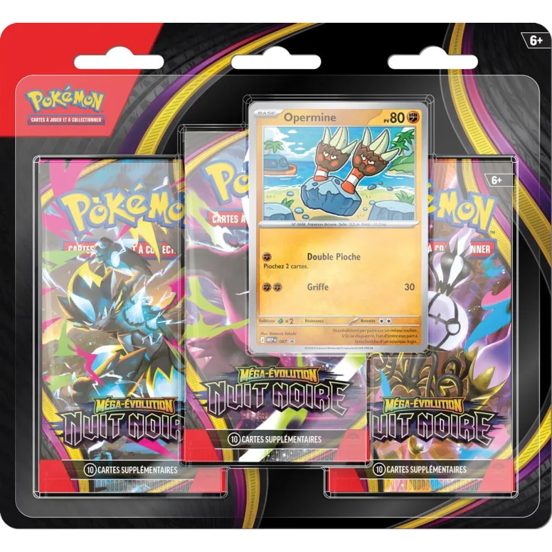 Tripack ME05 Nuit Noire Pokémon JCC