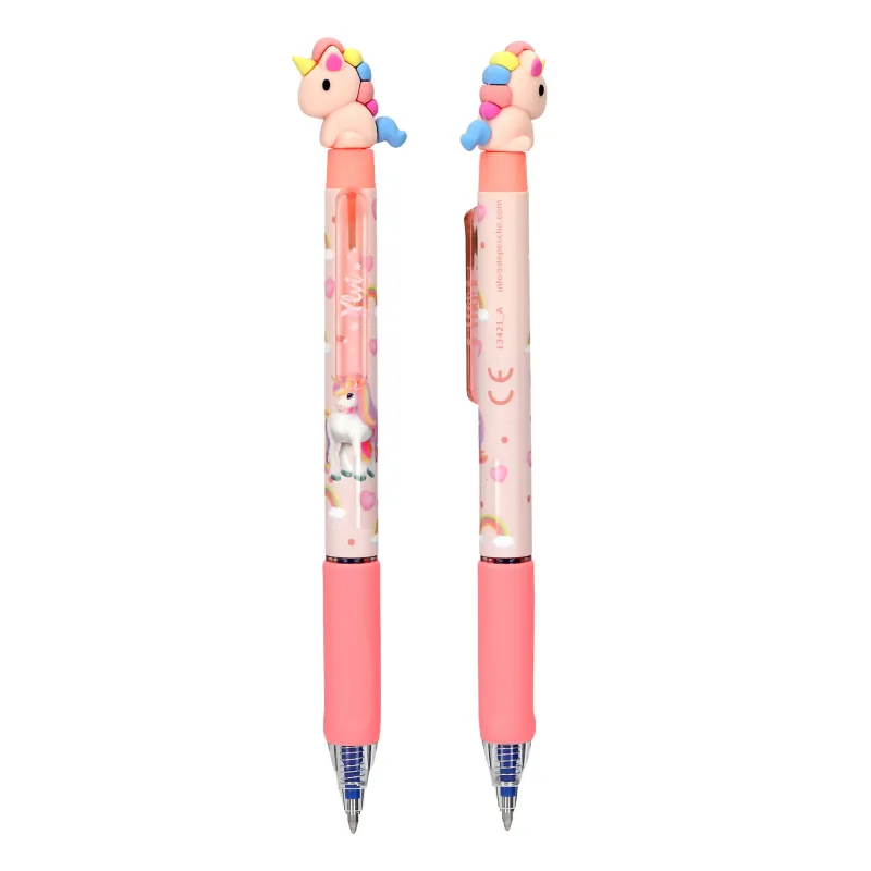 Ylvi - Stylo gel effaçable licorne - rose | Le Nuage de Charlotte