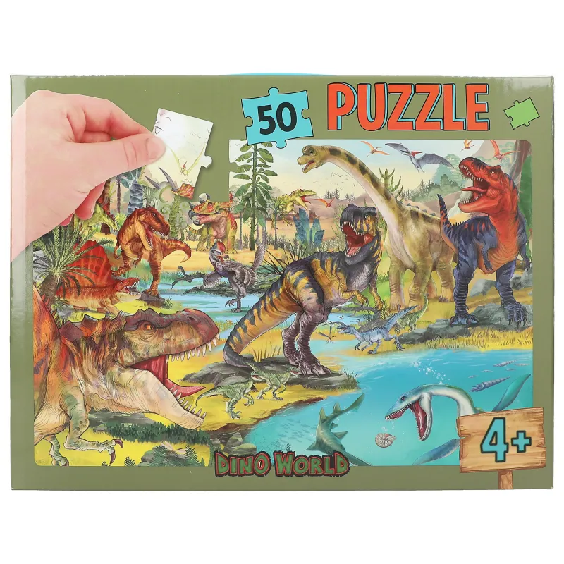 50 piece puzzle - Dino World from 4 years