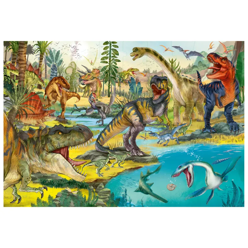 50 piece puzzle - Dino World from 4 years