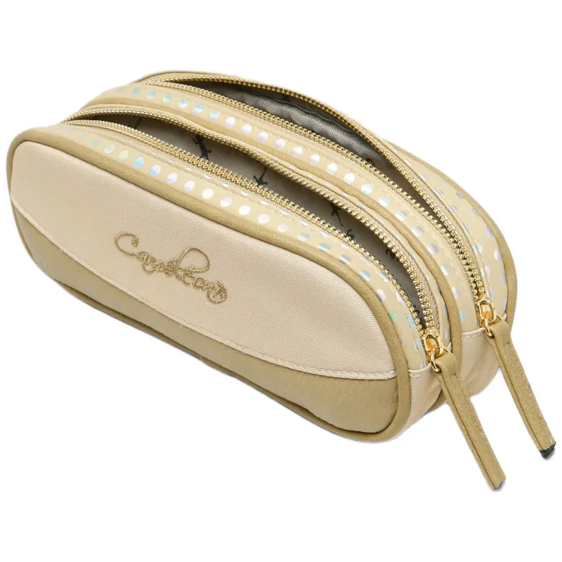 Cameleon Vintage Fantasy Shiny Dots 2-Compartment Pencil Case | Cameleon