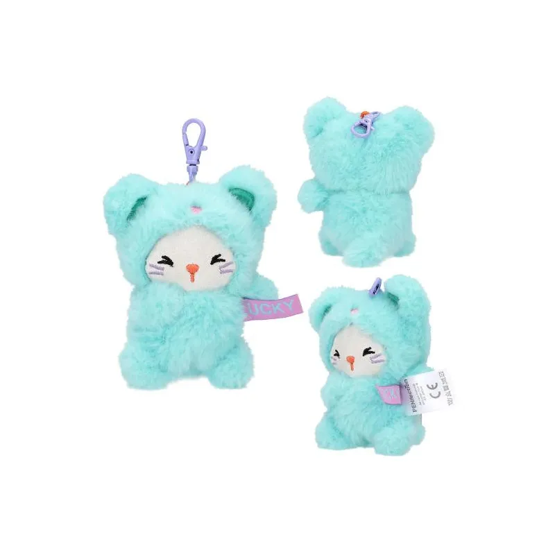 Porte-clés peluche chaton Tiny Crew PENfection Lucky