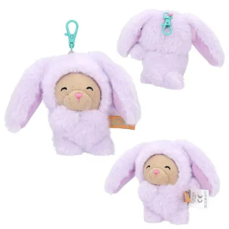 Porte-clés peluche chiot Tiny Crew PENfection Lucky