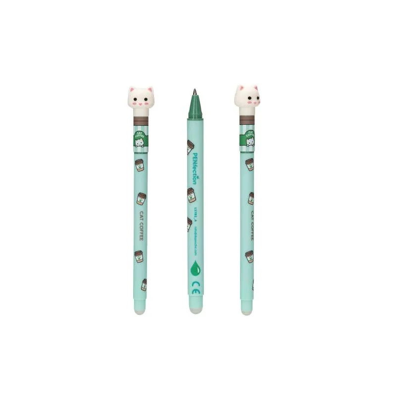 PENfection Colour Buddies Cat Coffee erasable gel pen