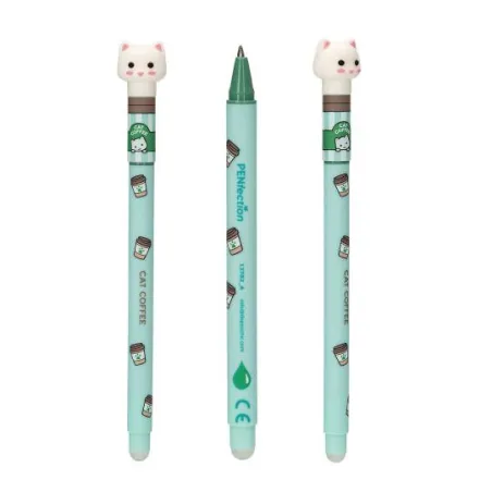 PENfection Colour Buddies Cat Coffee erasable gel pen