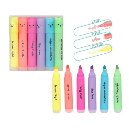 Set de 6 mini surligneurs effaçables PENfection