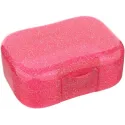 Lunch Buddies Glitter snack box pink