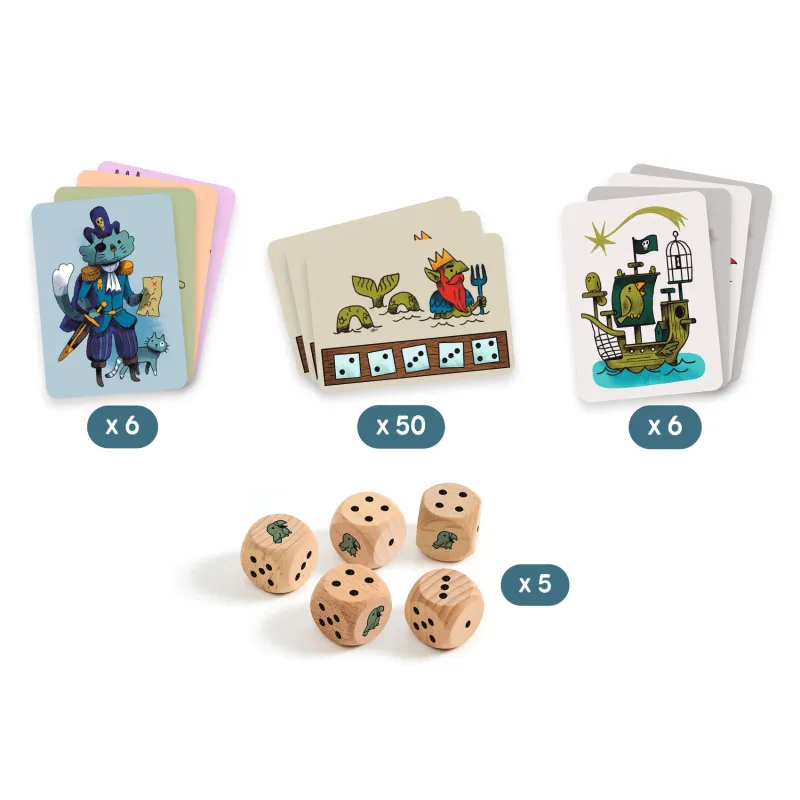 Pirates’n Dice - Djeco dice game from 7 years