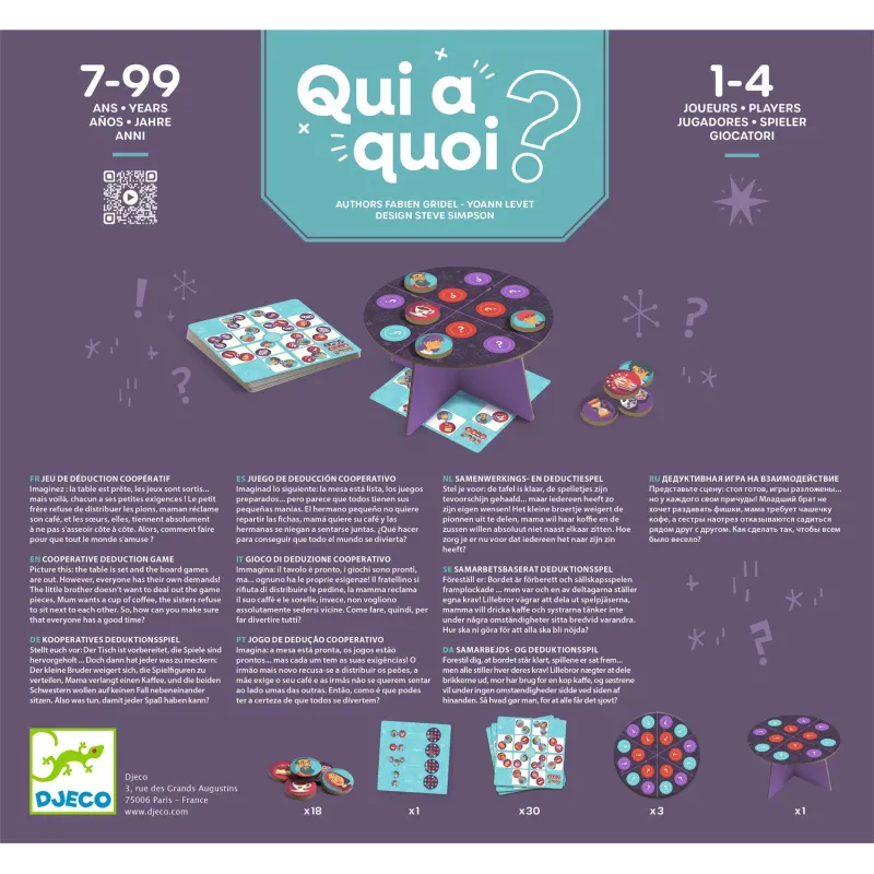 Qui a quoi ? - Jeu coopératif Djeco dès 7 ans