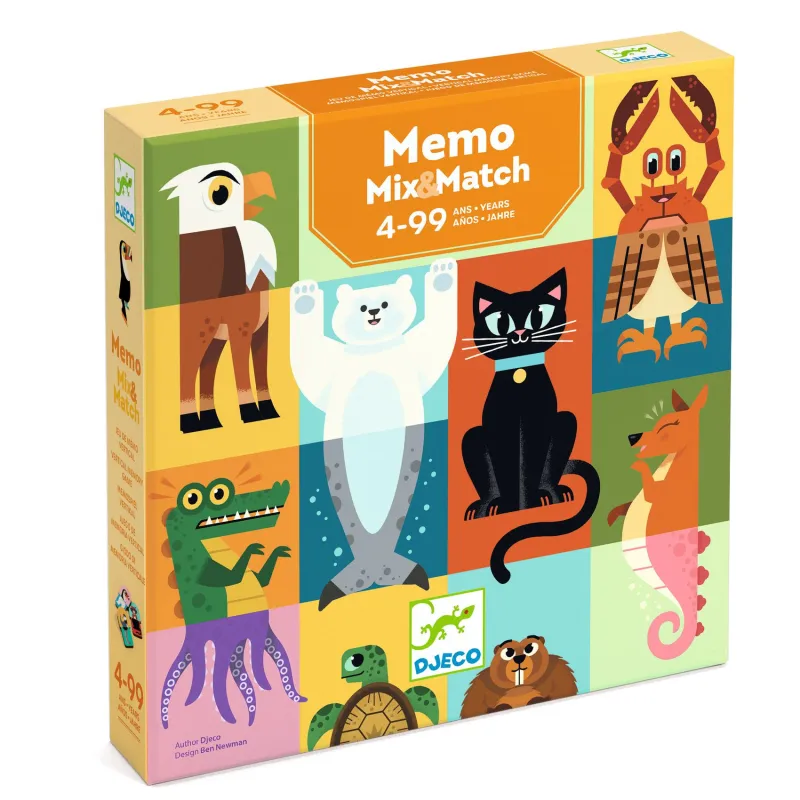 Memo Mix & match - Jeu de mémo Djeco dès 4 ans