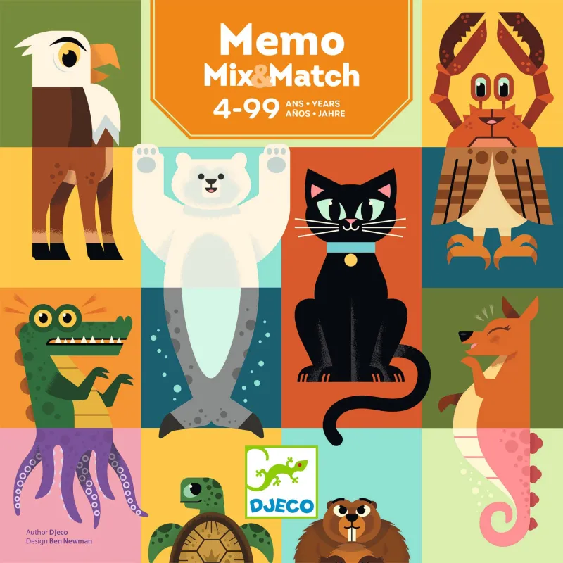 Memo Mix & match - Jeu de mémo Djeco dès 4 ans
