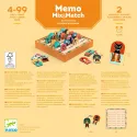 Memo Mix & match - Jeu de mémo Djeco dès 4 ans