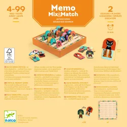 Memo Mix & match - Jeu de mémo Djeco dès 4 ans