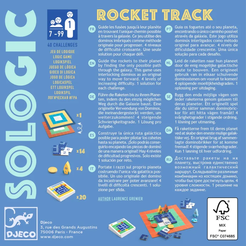 Rocket Track - Jeu de logique Djeco dès 7 ans