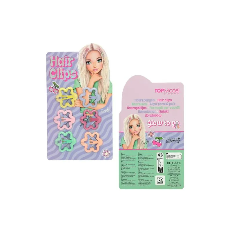 Mini hair clips GLOW TO GO - TOPModel
