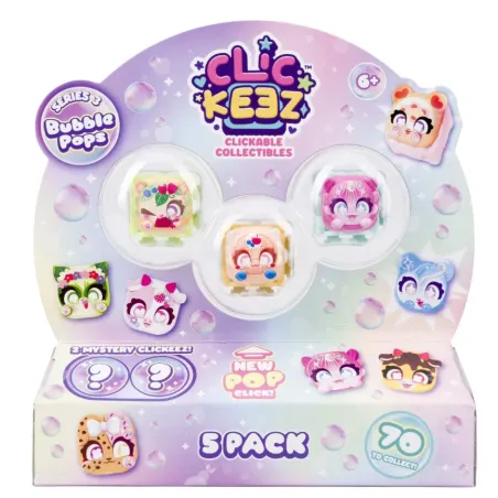 Clickeez Série 3 Bubble Pops - 5 à collectionner