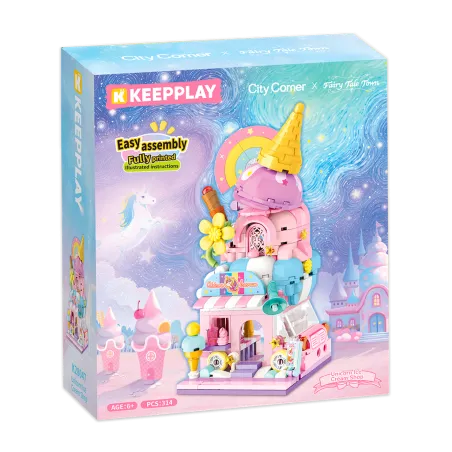 Keepplay City Corner - Unicorn Ice Cream Shop