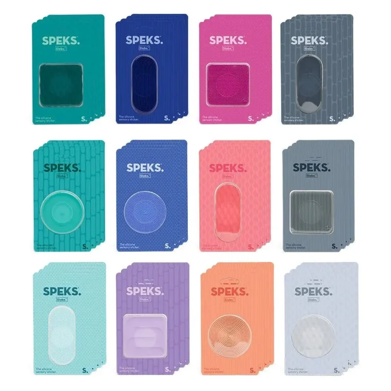 Speks - Slabs, sticker sensoriel en silicone