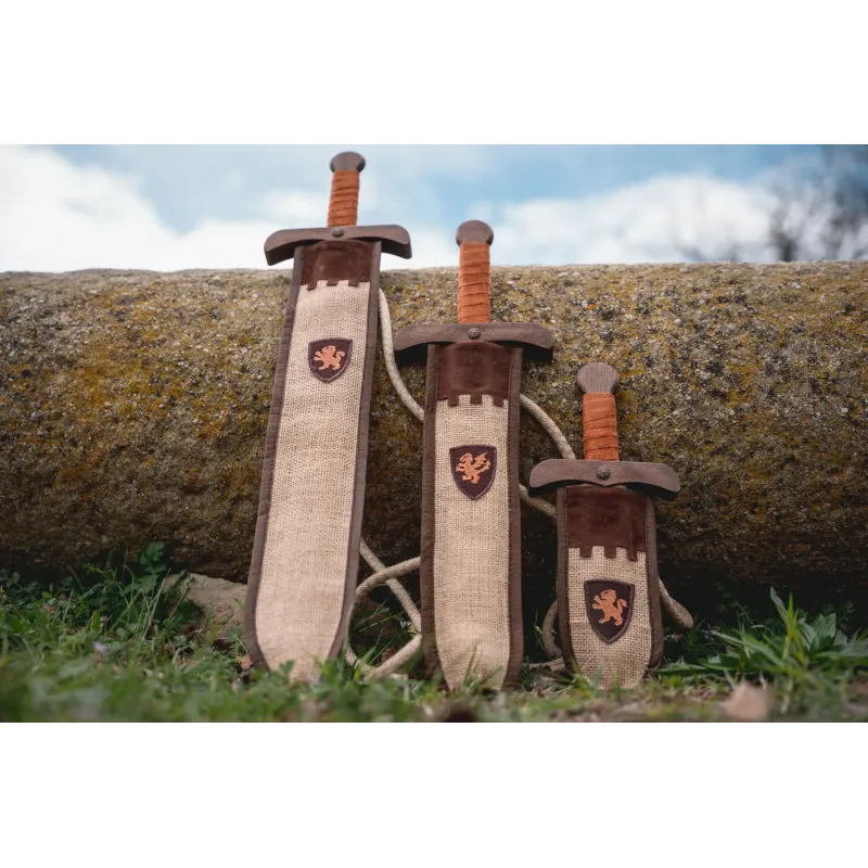 Dague Rustik avec fourreau en jute