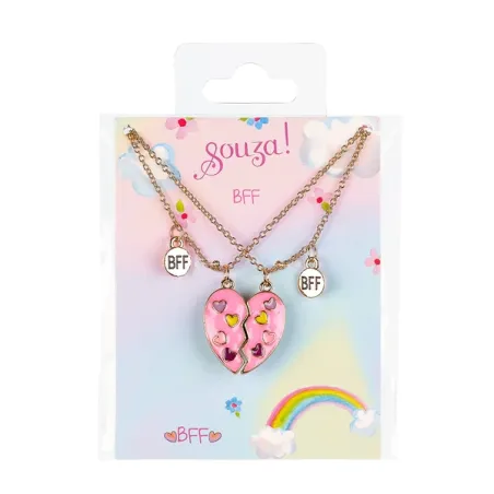 Souza - Set cadeau BFF cœur, 2 colliers
