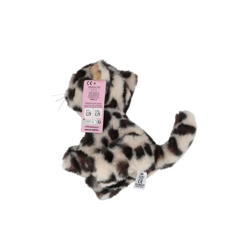 TOPModel - Peluche chat léopard clair 16 cm